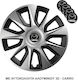Versaco Car Hubcap Set Stratos with Mazda Emblem 15" 4pcs Black
