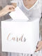 PartyDeco Сватбена Книга с Пожелания За Сватба Бял 24 смсм