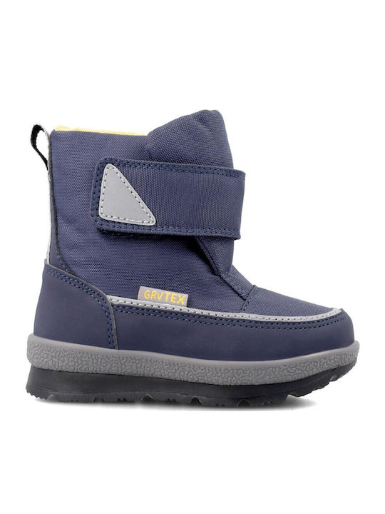 Garvalin Kids Snow Boots with Velcro Blue