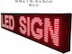 Factory LED Beschriftung Einseitig 99x19cm Rot