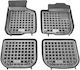 Sahler Set of Front and Rear Mats 4pcs Tray Type for Audi A3 Mazda 2 1996-2003 Black