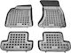 Sahler Set of Front and Rear Mats 4pcs Tray Type for Renault Coupe Mini Cabrio Audi A5 Hyundai Coupe Mazda 2 2007-2016 Black