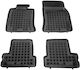 Sahler Set of Front and Rear Mats 4pcs Tray Type for Mini ONE / Cooper Mazda 2 2001-2013 Black