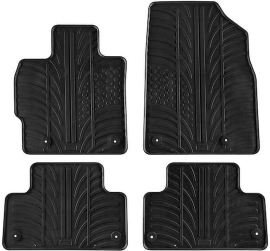 Apesan Σετ Μπροστινά και Πίσω Πατάκια 4τμχ για Mazda CX-7 2007+ Μαύρα