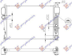 Prasco Car Water Radiator for Mercedes-Benz S