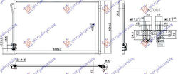 Prasco Car Air Condition Radiator for Mercedes-Benz Vito