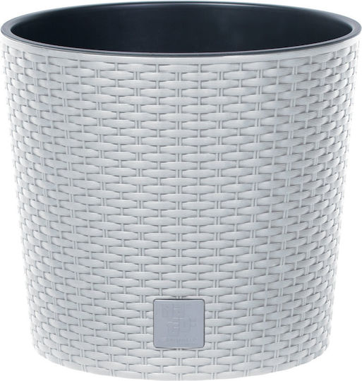 Prosperplast Rato Round DRTUS300L Blumentopf Rattan Weiß Prosperplast Rato Round DRTUS300L Blumentopf Rattan Weiß