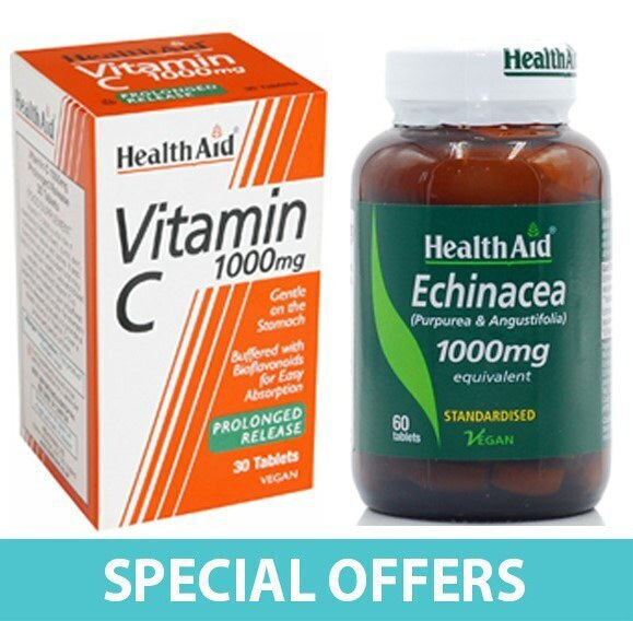 Health Aid Vitamin C 1000mg With Bioflavonoids 30tabs + Echinacea