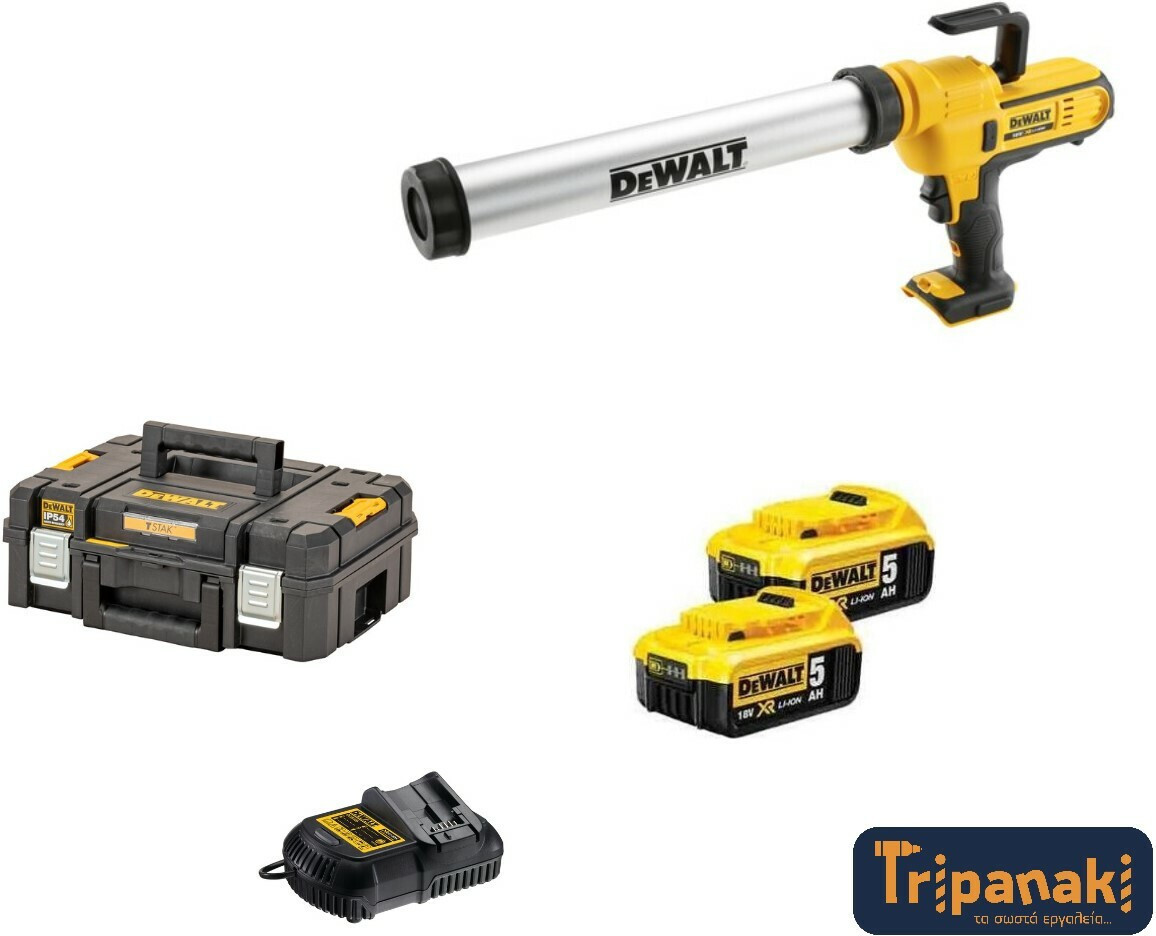 Dewalt Ηλεκτρικό Πιστόλι Σιλικόνης Μπαταρίας 18V DCE580P2 | Skroutz.gr