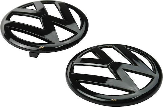Car Signal Stickers 13.5 x 13.5cm for Car Hood in Black Color 2pcs