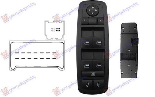 Prasco Car Window Switch for Jeep Cherokee