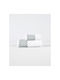 Linea Interiors Σετ Βρεφικές Πετσέτες 2τμχ White / Aqua Βάρους 500gr/m²