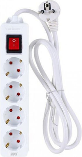 Winstar Power Strip with Surge Protection 4 Positions with Switch