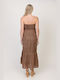 Pronomio Summer Maxi Dress Brown