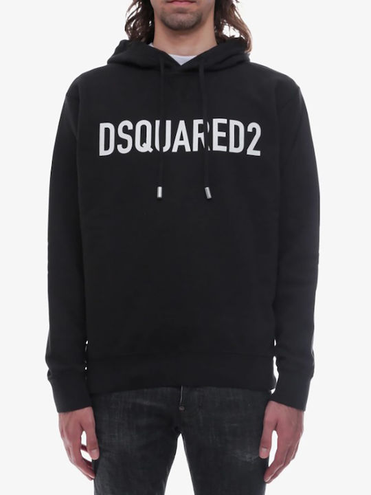 Dsquared2 Суитшърт с Качулка Черен