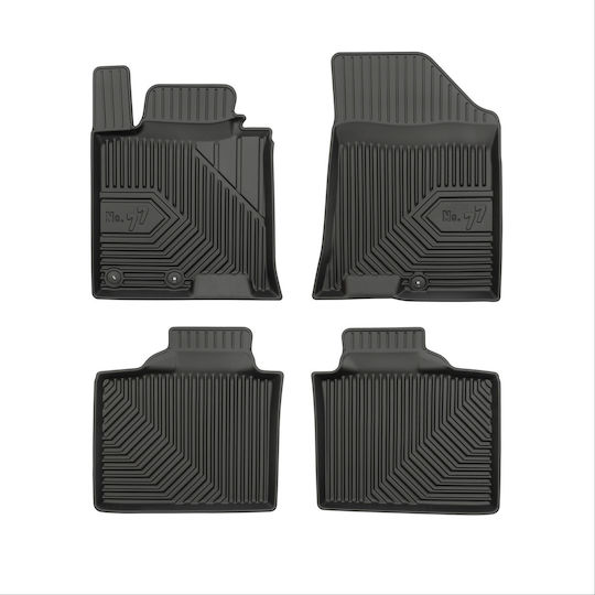 Frogum Set of Front and Rear Mats 4pcs for Hyundai i40 2011-2019 Black