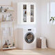 vidaXL Bathroom Cabinet L69.5xW34xH90cm White