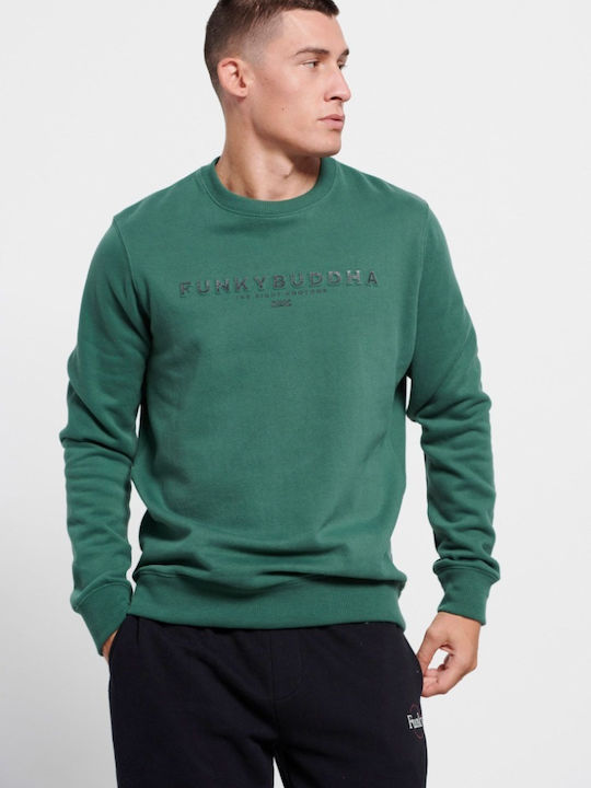 Funky Buddha Sweatshirt with Hood Green