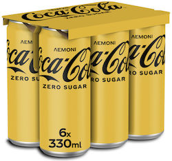 Coca-Cola Zero Λεμόνι Κουτί (6x330 ml)