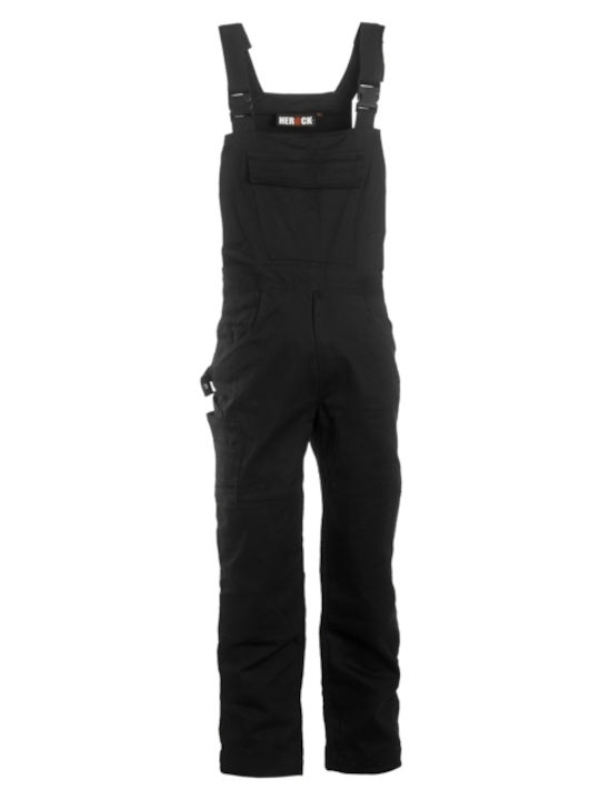 Herock Ovius Work Coveralls Dungarees Black