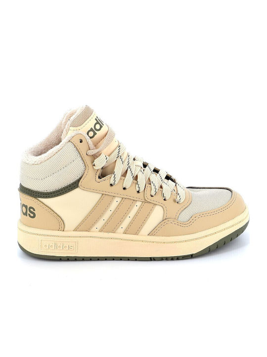 Hoops Mid 3.0 Παιδικά Sneakers High Μπεζ