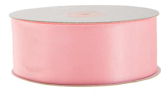Stoff Band Doppelseitig Monochrom Rosa 50meters mit Breite 38mm