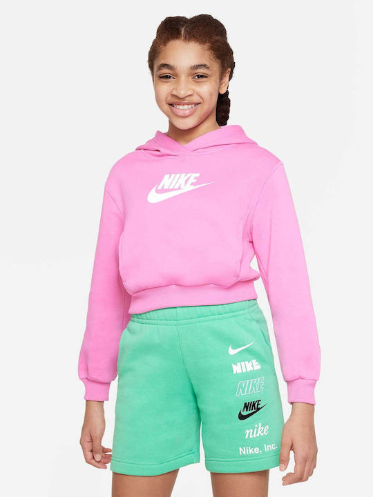 Nike Fleece Kinder Sweatshirt mit Kapuze Rosa