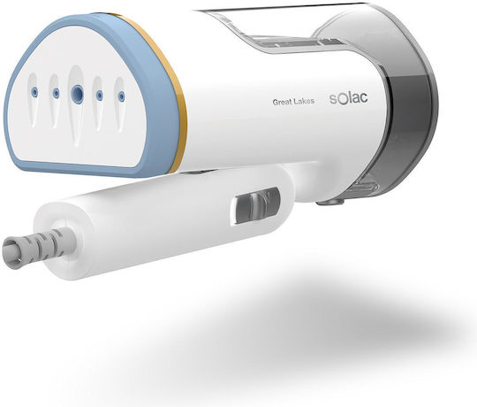 Solac Aparat de călcat cu abur pentru haine Mână 1200W cu rezervor 130ml Alb