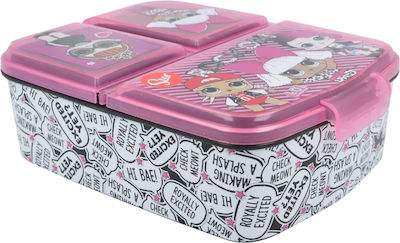 Stor Kids Lunch Plastic Box Pink L16xW13xH5.5cm