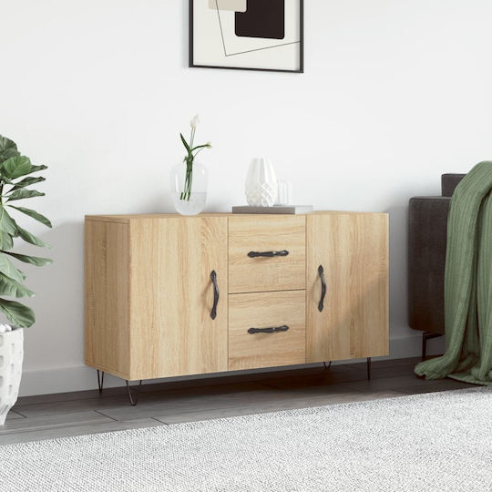Sideboard Wooden with Drawers Sonoma Oak 100x36x60cm