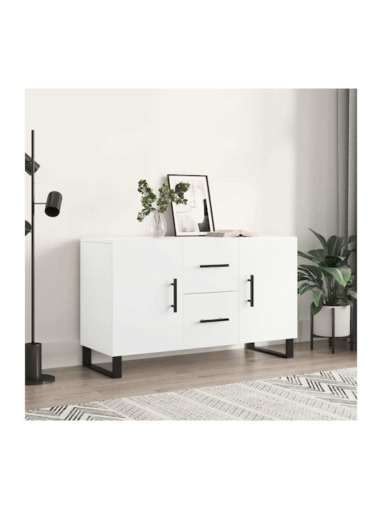 Wooden Buffet with Drawers White L100xW36xH60cm