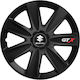 Versaco Set Capace de Roți Auto Gtx Compatibilitate Suzuki 4 Bucăți 14 Negru/Negru