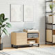 vidaXL Sonoma Oak Hi-Fi Furniture Brown 38x85x48cm