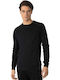 Tiffosi Herren Langarm-Pullover Schwarz