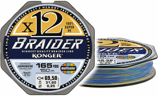 Konger Braider Νήμα Ψαρέματος 150m / 0.2mm / 26.6kg