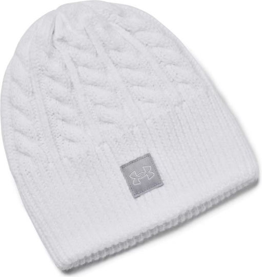 Halftime Beanie Unisex Σκούφος Πλεκτός σε Λευκό χρώμα