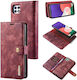 DG.MING Detachable Wallet Δερματίνης Κόκκινο (Galaxy A22 5G)