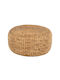 Stool For Living Room Wicker Beige 62x62x32cm