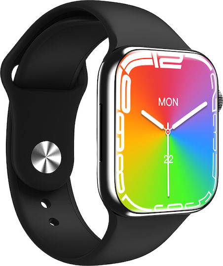 INTIME 7 Max Smartwatch mit Pulsmesser (Schwarz)