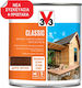 V33 Classic Woodstain Impregnation Varnish Solvent Based 02 Oaks Open 2.5lt