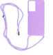 iSelf Color Cord Back Cover Silicon cu Curea Violet (Redmi Note 12 Pro / Poco X5 Pro)