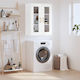 vidaXL Bathroom Cabinet L69.5xW34xH90cm White