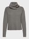 Ralph Lauren Women's Long Sleeve Pullover Cotton Turtleneck Gray