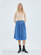 Compania Fantastica Midi Skirt Polka Dot in Blue color