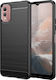 Carbon Fiber Back Cover Negru (Nokia C32)