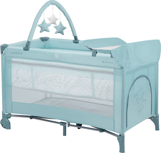 Kikka Boo So Gifted Plus Playpen 2 Levels with Changing Table & Mattress Green 124x64cm