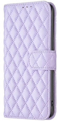 Puff Rhombus Wallet Purple (Realme C53)