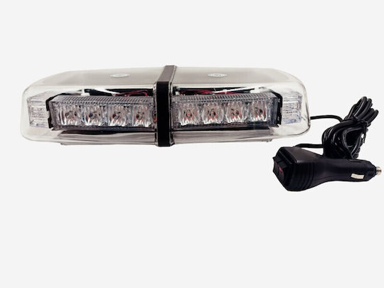 Car Warning Bar LED 12 / 24V 31cm with Orange Lighting