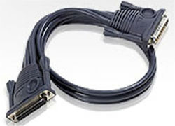Aten Daisy Chain Καλώδιο RS232 25-pin male σε RS232 25-pin female 1.8m