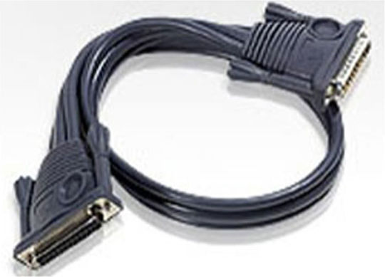 Aten Daisy Chain Καλώδιο RS232 25-pin male σε RS232 25-pin female 1.8m